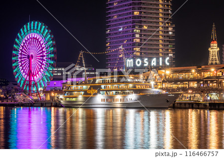 ライトアップされた夜の神戸 116466757