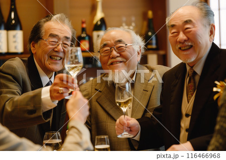 富裕層シニアのパーティ 116466968