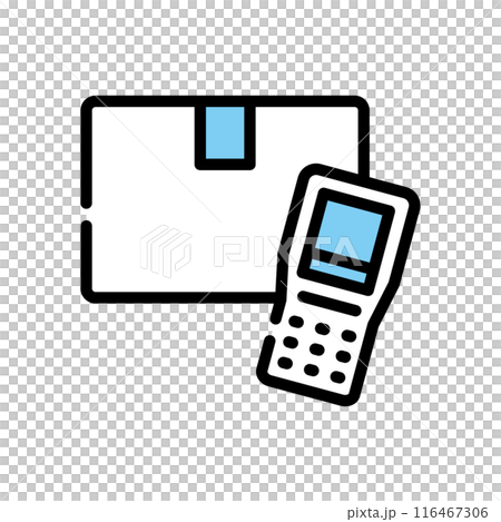ピッキング　箱　商品　バーコードリーダー 116467306