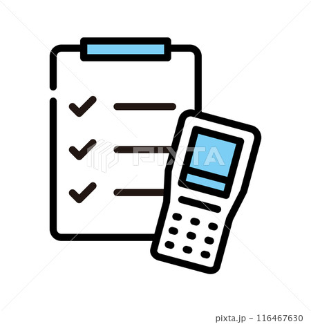 物流　作業　ピッキング　バーコードリーダー 116467630