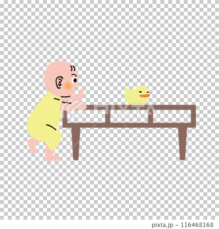 子育て_赤ちゃん_つかまり立ち 子育て_赤ちゃん_つかまり立ち 116468168