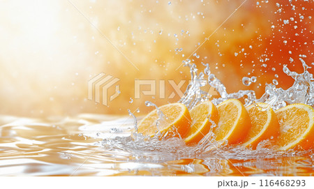 フレッシュなオレンジのイメージ	 AI画像 116468293