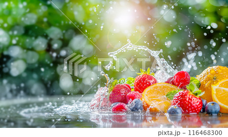 フレッシュなフルーツのイメージ AI画像	 116468300