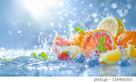 フレッシュなフルーツのイメージ AI画像	 116468301