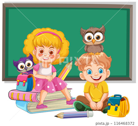 Children Learning in Classroom 116468372