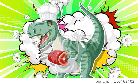 Dinosaur Chef in Action Dinosaur Chef in Action 116468402