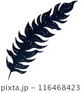 Feather contour with starry night sky background illustration 116468423
