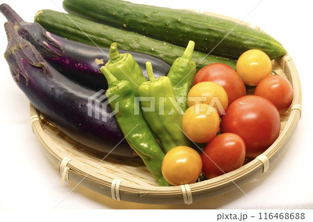 夏野菜 色とりどり 夏野菜 色とりどり 116468688