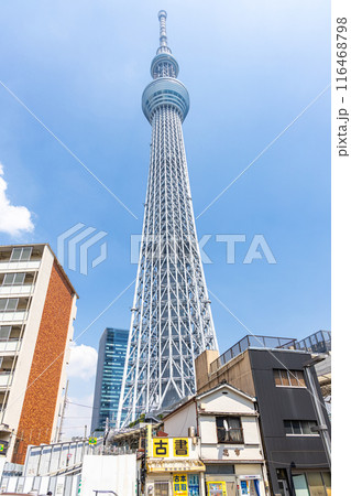 東京スカイツリーのある街並み 116468798