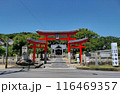 白峯宮の三輪鳥居と拝殿（坂出市） 116469357
