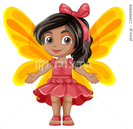 Cute Fairy with Yellow Wings 116469968