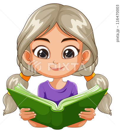 Girl Reading a Green Book Girl Reading a Green Book 116470003
