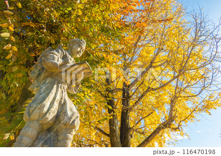 校庭の二宮金次郎像 校庭の二宮金次郎像 116470198