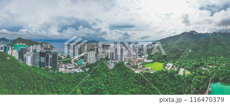 June 29 2024 Aberdeen skyline, nature and modern lifestyle together 116470379