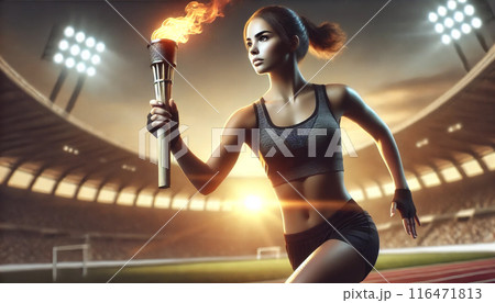 パリオリンピックをイメージしたイラスト 116471813