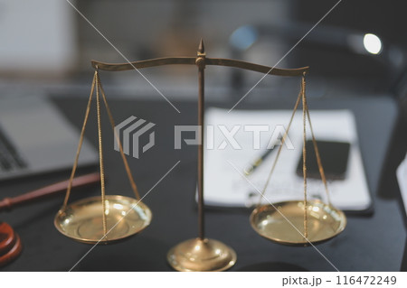 female business woman lawyers working at the law firms. Judge gavel with scales of justice. Legal law, lawyer, documents, advice and justice concept. female business woman lawyers working at the law firms. Judge gavel with scales of justice. Legal law, lawyer, documents, advice and justice concept. 116472249