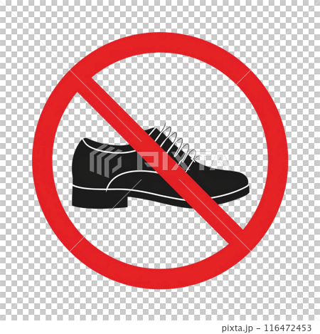 No shoes icon 116472453