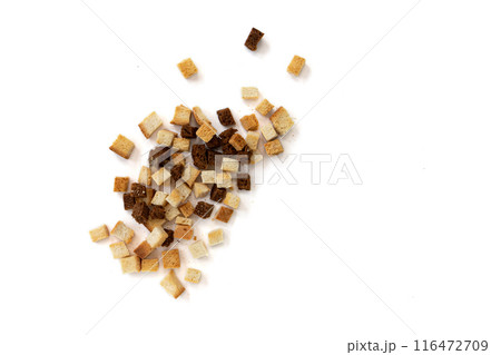 pile of homemade rusks isolated on white background pile of homemade rusks isolated on white background 116472709