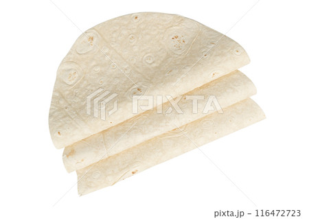 pita bread isolated on white background 116472723