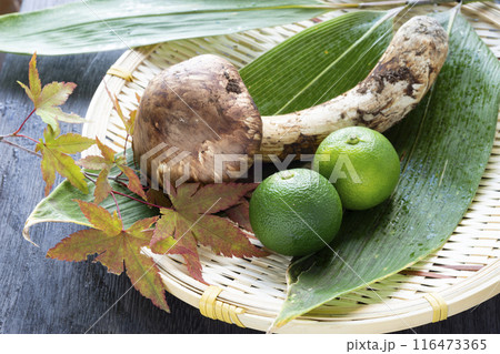 秋の味覚、松茸 116473365