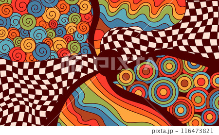 Abstract hippie decor. Abstract hippie decor. 116473821