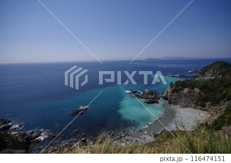 佐田岬半島　佐田岬灯台より豊後水道を望む 116474151