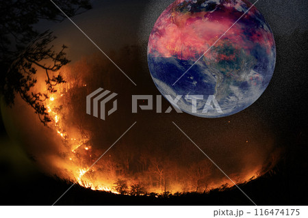 The fires that burn on the earth affect the world as a whole. 116474175