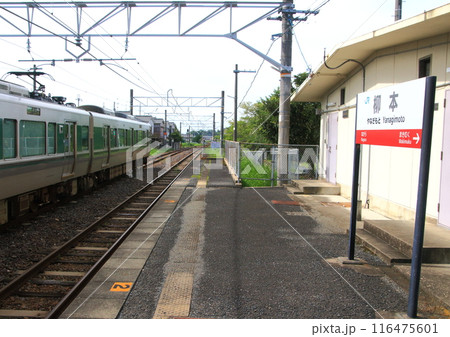 全線単線になっているJR桜井線 途中駅で列車行き違い可能な『柳本駅』 全線単線になっているJR桜井線 途中駅で列車行き違い可能な『柳本駅』 116475601