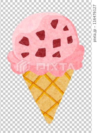 ピンクのアイスクリーム ピンクのアイスクリーム 116476127