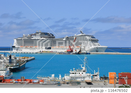 宮古島スナップ（宮古神社からクルーズ船を臨む）） 116476502