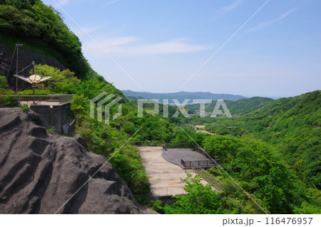 兵庫県淡路島 牛内ダムから賀集方面を望む 兵庫県淡路島 牛内ダムから賀集方面を望む 116476957