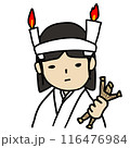 頭にロウソクをつけてる人 116476984