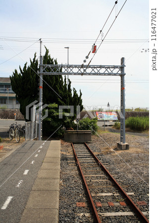 盲腸線の終端部（JR長門本山駅） 116477021