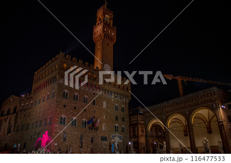 イタリアの花の都フィレンツェの旅行風景 116477533