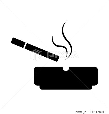 cigarette ashtray icon symbol 116478018