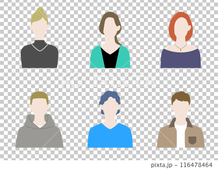 男女人物素材套裝 116478464