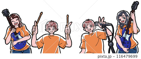 バンドのメンバー4人 116479699