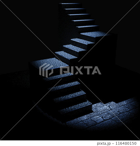 Stone staircase at night Stone staircase at night 116480150