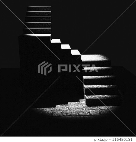 Stone staircase at night Stone staircase at night 116480151