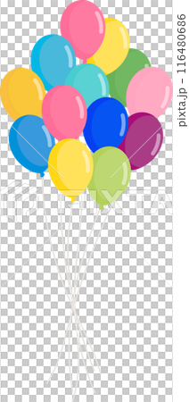 Illustration of colorful balloons 116480686