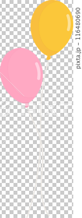 彩色氣球的插圖 彩色氣球的插圖 116480690