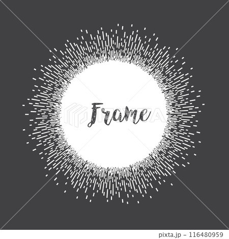 Round frost frame, New Year and Christmas winter frame decor with ice lines decor, circle hoarfrost border, vector Round frost frame, New Year and Christmas winter frame decor with ice lines decor, circle hoarfrost border, vector 116480959