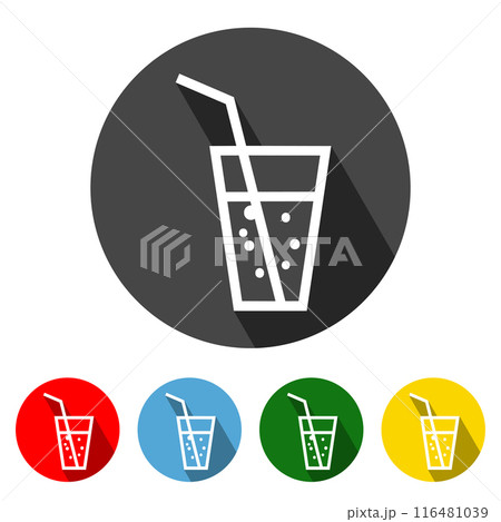 Soft Drink Flat Icon Long Shadow. Soft Drink icon vector illustration design element with four color variations. Soft Drink Icon with Long Shadow. Soft Drink Icon flat design. Elements for design. All Soft Drink Flat Icon Long Shadow. Soft Drink icon vector illustration design element with four color variations. Soft Drink Icon with Long Shadow. Soft Drink Icon flat design. Elements for design. All 116481039