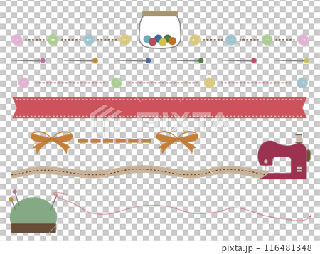 Cute decoration illustration set 116481348