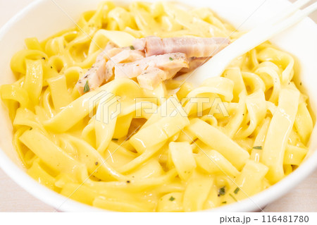 おいしいカルボナーラパスタ おいしいカルボナーラパスタ 116481780