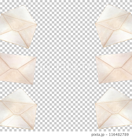 Envelope close and open, watercolor vertical frame isolated on white. Hand drawn high quality art. Simple flat style illustration for stationary designs, cards, notebooks, textile, packages design Envelope close and open, watercolor vertical frame isolated on white. Hand drawn high quality art. Simple flat style illustration for stationary designs, cards, notebooks, textile, packages design 116482789