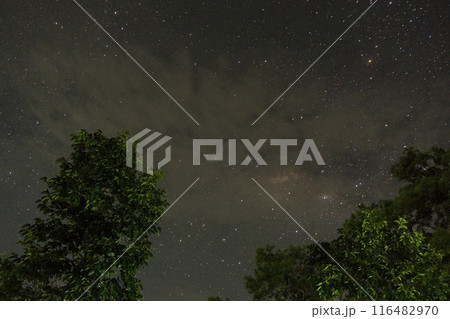 The Milky Way galaxy from a village in Indonesia The Milky Way galaxy from a village in Indonesia 116482970