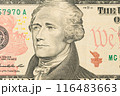 president hamilton face on the ten dollar bill 116483663