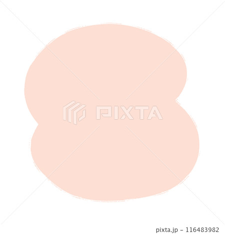 手描きのゆるい抽象的な形 - シンプルでかわいい背景・あしらいの素材 - organic shape 手描きのゆるい抽象的な形 - シンプルでかわいい背景・あしらいの素材 - organic shape 116483982