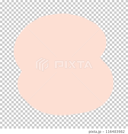 手描きのゆるい抽象的な形 - シンプルでかわいい背景・あしらいの素材 - organic shape 手描きのゆるい抽象的な形 - シンプルでかわいい背景・あしらいの素材 - organic shape 116483982